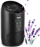 PARTU HEPA Air Purifier - Smoke Air Purifiers for Home with Fragrance Sponge - 100% Ozone Free, Lock Set, Eliminates Smoke, Dust, Pollen, Pet Dander, (Available for California)