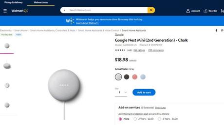 The Google Nest Mini is just $19 at Walmart