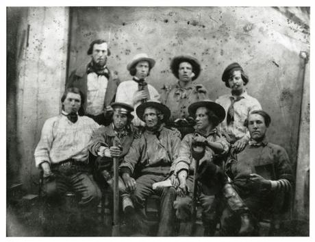 Early photography: Group of miners
