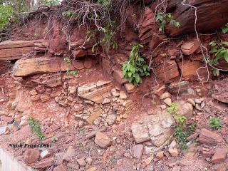 Danger in the hills of Ranchi district in Jharkhand State of India.