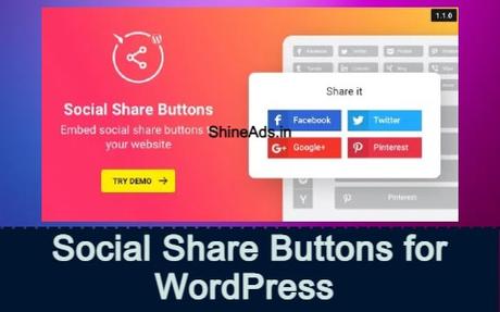 Social Share Buttons for WordPress Plugin Free Download