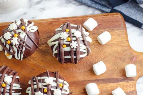 Hot Chocolate Bombs with Marshmallows