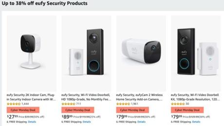 Save up to 38% on Eufy home security products for Cyber Monday