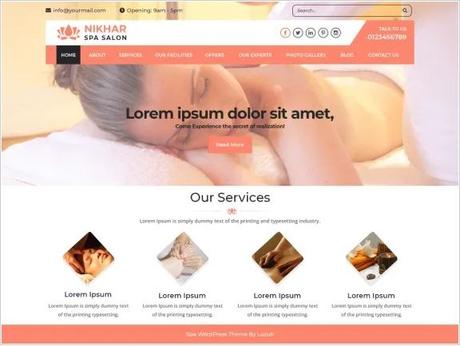 Free and Premium Spa and Salon WordPress Themes