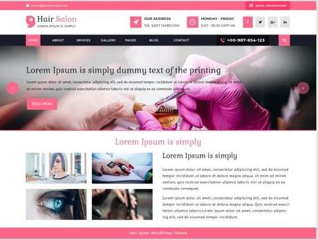 Free and Premium Spa and Salon WordPress Themes