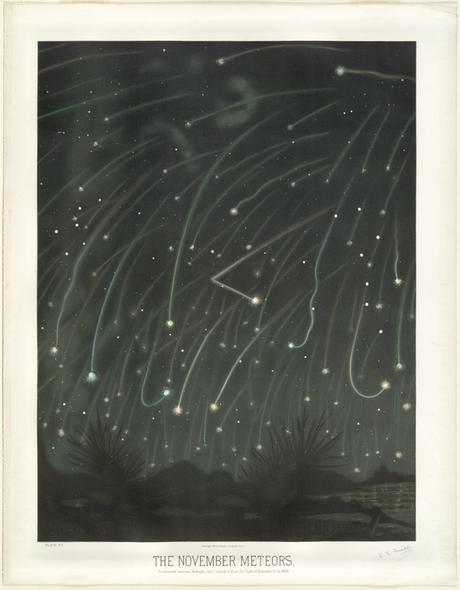 Inspirational art: The November meteors – Etienne Léopold Trouvelot