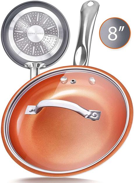 Best Copper Frying Pans Reviewed: from budget to top of the line Best Copper Frying Pan with a Lid: Home Hero 8”