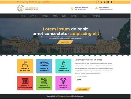 Free and Premium Academic WordPress Themes