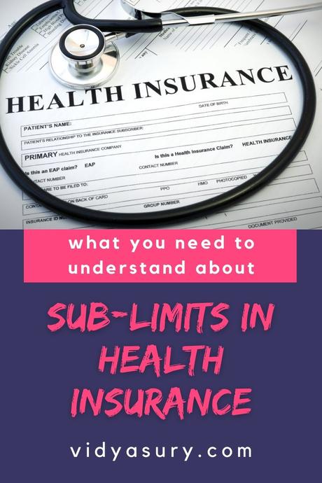 What are sub-limits in a health insurance policy?
