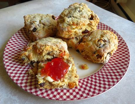 Christmas Oat Scones