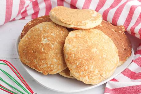 Santa Pancakes: A Healthy Vegan Holiday Breakfast