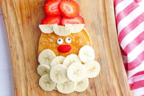 Santa Pancakes: A Healthy Vegan Holiday Breakfast