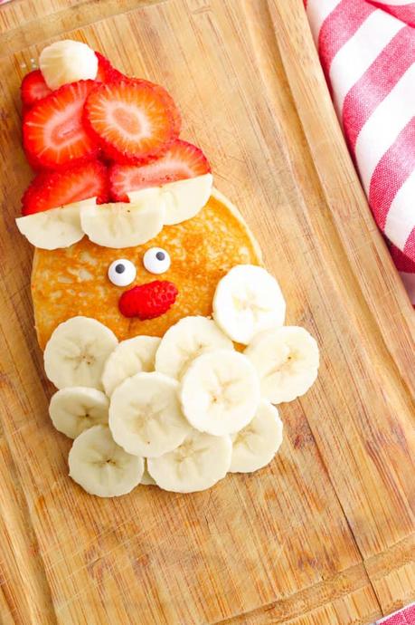 Santa Pancakes: A Healthy Vegan Holiday Breakfast