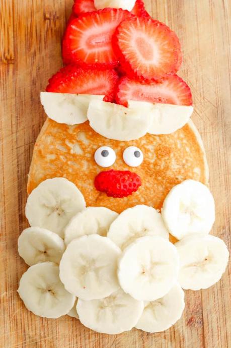 Santa Pancakes: A Healthy Vegan Holiday Breakfast