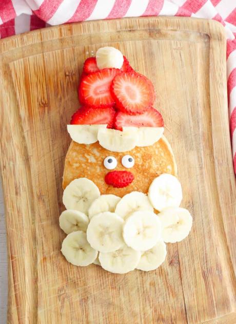 Santa Pancakes: A Healthy Vegan Holiday Breakfast