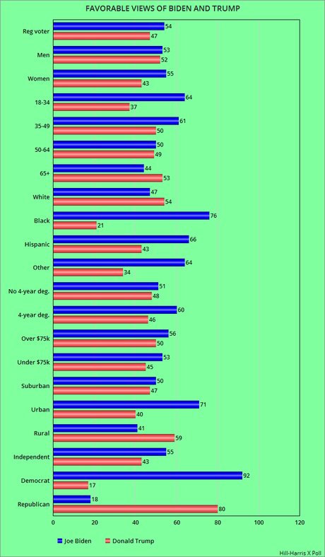 Voters View Biden Favorably (And View Trump Unfavorably)