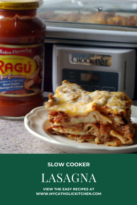 Slow Cooker Sunday Lasagna