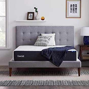 LUCID 10 Inch Memory Foam Plush Feel Mattress