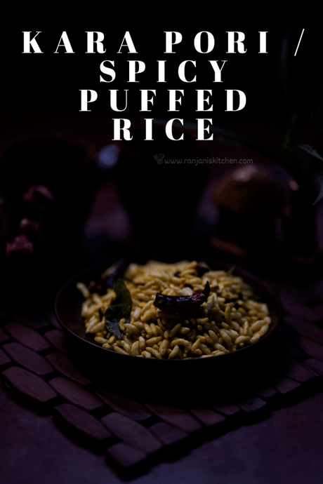 coconut oil flavored kara pori | spiced puffed rice