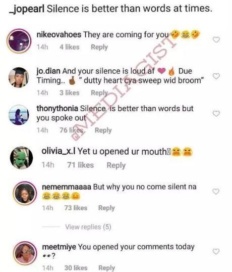 Burna Boy’s Side Chic Blasted For Saying “Silence Is Better Than Words” Burna Boy’s Side Chic Blasted For Saying “Silence Is Better Than Words”