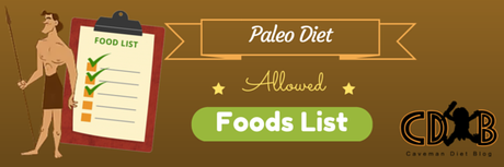Paleo Diet Allowed Foods List