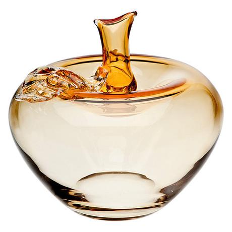 Apple Amber Vase Small