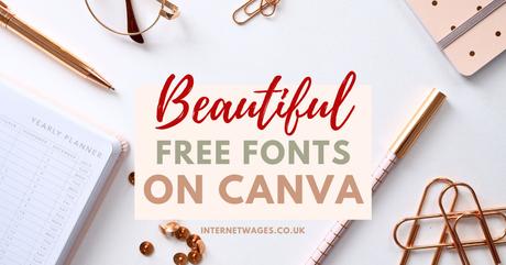Beautiful Free Fonts on Canva for Creative Entrepreneurs Graphic.