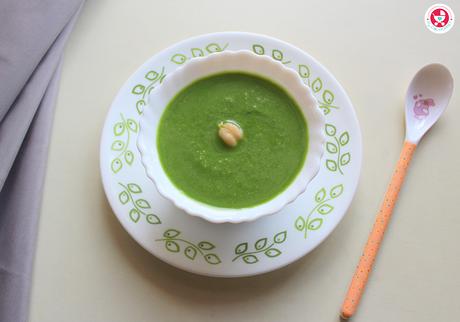 Chickpea Spinach Puree for Babies