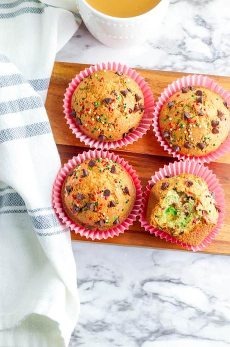 Christmas Muffins with Chocolate Chips