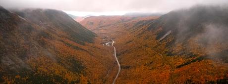 Scenic drive in New Hampshire to admire the fall foliage