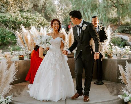 Bride and groom at Coyote Hills Golf Course Wedding