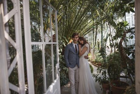 Greenhouse wedding styled shoot in Slovenia