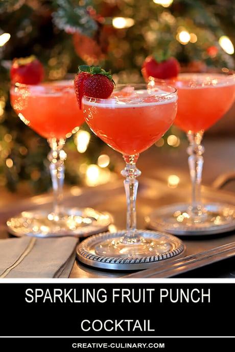 Sparkling Fruit Punch Cocktail