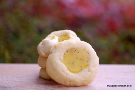 Lemon Poppyseed Thumbprint Cookies