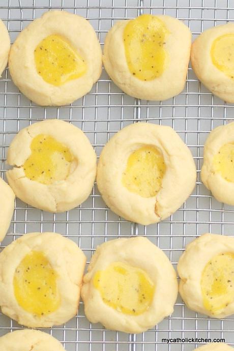 Lemon Poppyseed Thumbprint Cookies