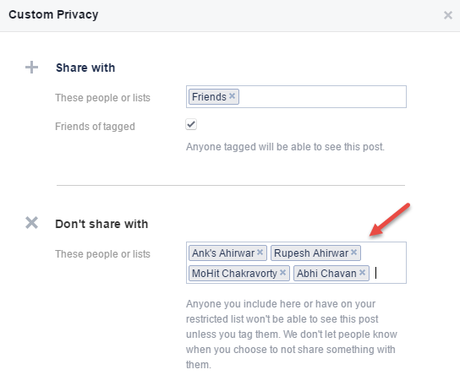 50+ Best Facebook Hacks & Tricks You Should Know hide status with some people