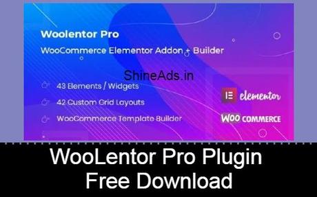 WooLentor Pro Plugin Free Download