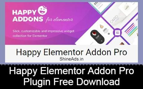 Happy Elementor Addon Pro Plugin Free Download