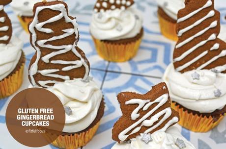 Gluten Free Gingerbread Cupcakes with Dairy Free Cream Cheese Frosting