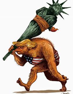 The Frightening, Threatening Neanderthal That Is This President Trump The Frightening, Threatening Neanderthal That Is This President Trump