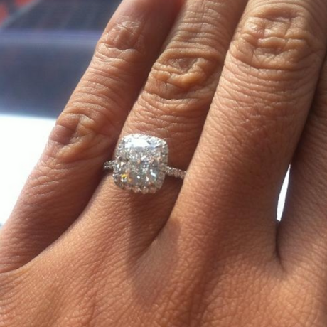 Harry Winston Halo Engagement Ring