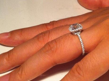 Harry Winston Halo Engagement Ring