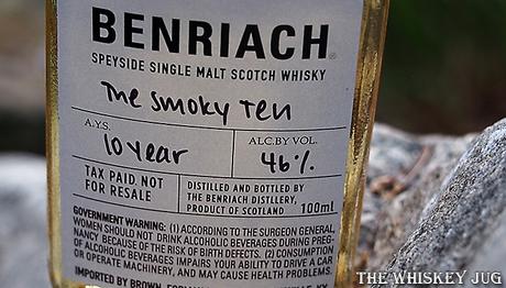 BenRiach The Smoky Ten Label