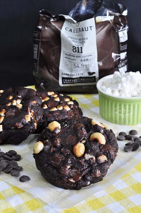 Levain Bakery's Double Chocolate Chip with nuts Cookie