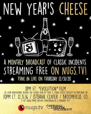 THE STRING CHEESE INCIDENT ANNOUNCES  FREE 7+ HOUR NEW YEAR'S STREAMING CELEBRATION  AS SPECIAL 'THANK YOU' TO FANS