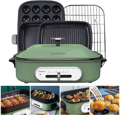Best multi-purpose Takoyaki baking machine: Joydeem Compact Hot Plate