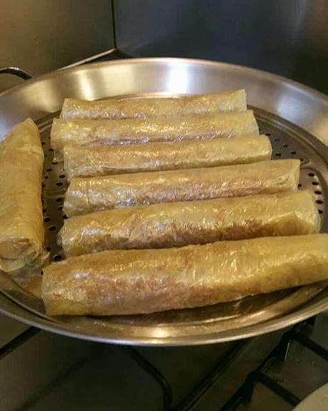 Filipino Kikiam Street Food recipe in the pan