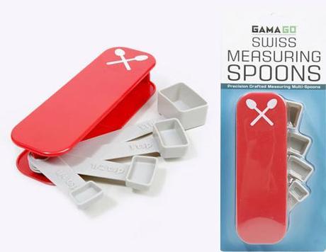Swiss knife measuring spoons