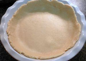Erbazzone - Place pie crust in dish
