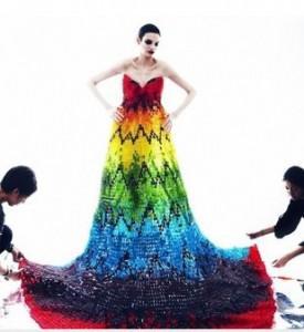 Hungry?  Check Out This Gown Made From 50,000 Gummy Bears